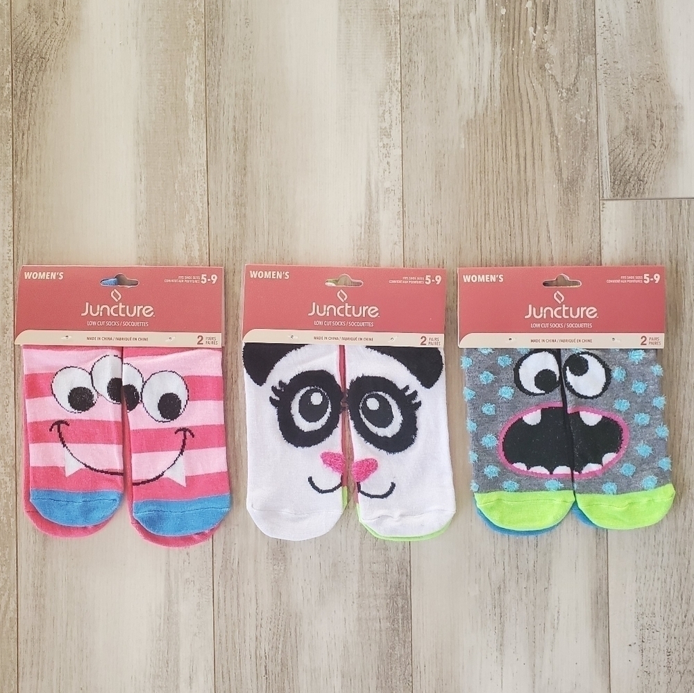 𝅺6 Pair of Fun Low Socks